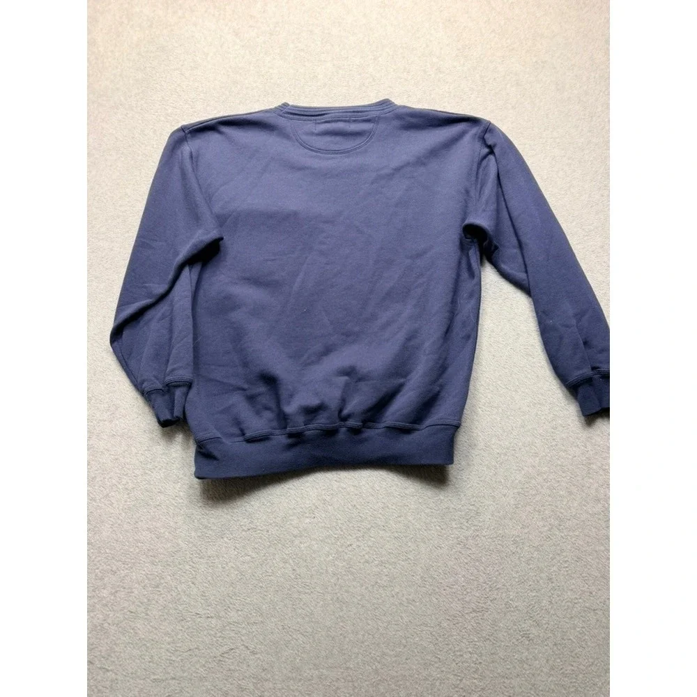Knights of Round Table Mens Navy Blue Crest Logo Pocket Crewneck Sweatshirt L
